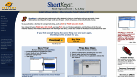 What Shortkeys.com website looked like in 2019 (4 years ago)