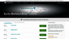 What Santabarbarabowl.ticketoffices.com website looked like in 2019 (4 years ago)