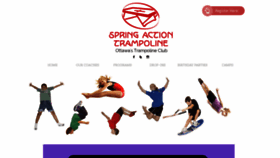 What Springaction.ca website looked like in 2019 (6 years ago)