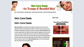 What Skincaredeals.org website looked like in 2019 (4 years ago)