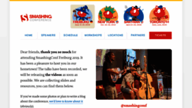 What Smashingconf.com website looked like in 2019 (4 years ago)