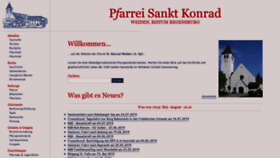 What St-konrad-weiden.de website looked like in 2019 (4 years ago)