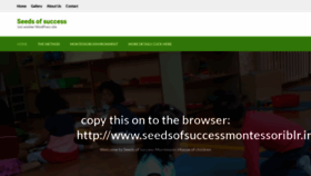 What Seedsofsuccess.in website looked like in 2019 (4 years ago)