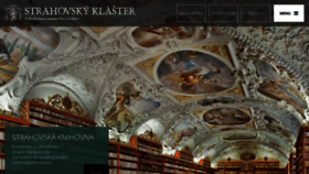 What Strahovskyklaster.cz website looked like in 2019 (5 years ago)