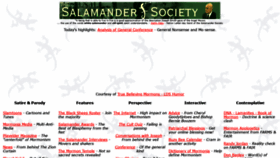 What Salamandersociety.com website looked like in 2019 (4 years ago)