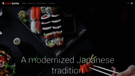 What Sushi-sama.com website looked like in 2019 (6 years ago)
