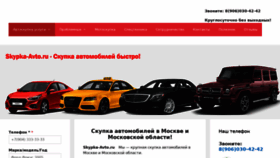 What Skypka-avto.ru website looked like in 2019 (4 years ago)