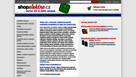 What Shopelektro.cz website looked like in 2019 (4 years ago)