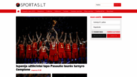 What Sportas.lt website looked like in 2019 (4 years ago)