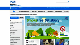 What Salisbury.nhs.uk website looked like in 2019 (4 years ago)