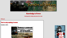 What Sondrakistan.com website looked like in 2019 (4 years ago)