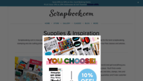 What Scrapbooking.com website looked like in 2019 (4 years ago)
