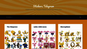 What Stickerstelegram.com website looked like in 2019 (4 years ago)