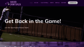 What Soccersportsplex.com website looked like in 2019 (4 years ago)