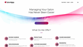What Salonappy.com website looked like in 2019 (4 years ago)