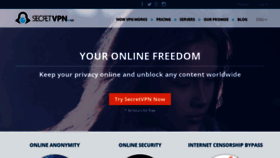 What Secretvpn.net website looked like in 2019 (4 years ago)