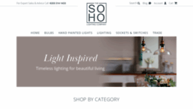 What Soholighting.com website looked like in 2019 (4 years ago)