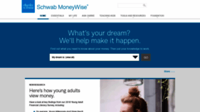 What Schwabmoneywise.com website looked like in 2019 (4 years ago)