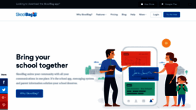 What Skoolbag.com.au website looked like in 2019 (4 years ago)