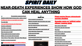 What Spiritdaily.org website looked like in 2019 (4 years ago)
