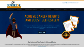 What Superiorfakedegrees.com website looked like in 2019 (4 years ago)