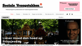 What Socialevraagstukken.nl website looked like in 2019 (4 years ago)