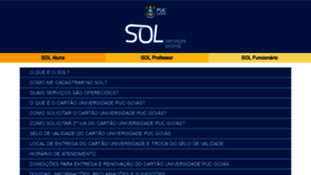 What Sol.pucgoias.edu.br website looked like in 2019 (4 years ago)