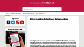 What Significadodenombres.net website looked like in 2019 (4 years ago)