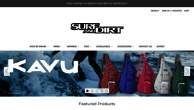 What Surfanddirt.com website looked like in 2019 (4 years ago)