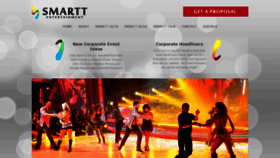 What Smarttentertainment.com website looked like in 2019 (4 years ago)