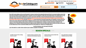 What Scootercatalog.com website looked like in 2019 (4 years ago)