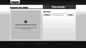 What Store.panasonic.co.uk website looked like in 2019 (4 years ago)