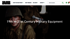 What Sofmilitary.co.uk website looked like in 2019 (4 years ago)