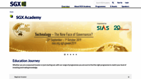 What Sgxacademy.com website looked like in 2019 (4 years ago)