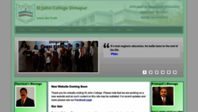 What Stjohncollege.in website looked like in 2019 (4 years ago)