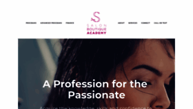 What Salonboutiqueacademy.com website looked like in 2019 (4 years ago)