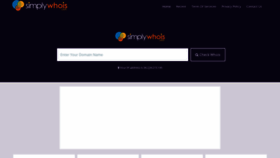 What Simplywhois.com website looked like in 2019 (4 years ago)
