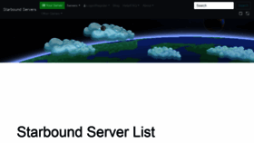 What Starbound-servers.net website looked like in 2019 (4 years ago)