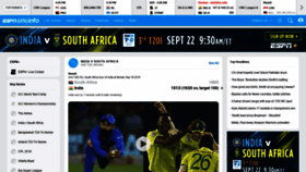 What Search.espncricinfo.com website looked like in 2019 (4 years ago)