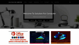 What Solutionforcomputer.com website looked like in 2019 (4 years ago)