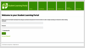 What Studentlearningportal.net website looked like in 2019 (4 years ago)