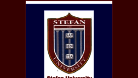 What Stefan-university.edu website looked like in 2019 (4 years ago)