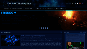 What Shatteredstar.org website looked like in 2019 (4 years ago)