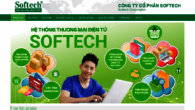 What Softech.vn website looked like in 2019 (4 years ago)