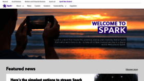 What Sparknz.co.nz website looked like in 2019 (4 years ago)