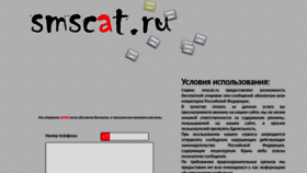 What Smscat.ru website looked like in 2019 (4 years ago)
