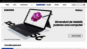 What Samsungclub.ro website looked like in 2019 (6 years ago)