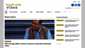 What Southasiacheck.org website looked like in 2019 (4 years ago)