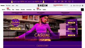 What Shein.co.in website looked like in 2019 (4 years ago)
