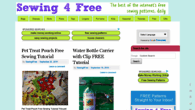 What Sewing4free.com website looked like in 2019 (4 years ago)